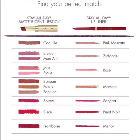 Stila Matte’ifficent Lipstick Bisou Matte Glam New classic red - Picture 3 of 9